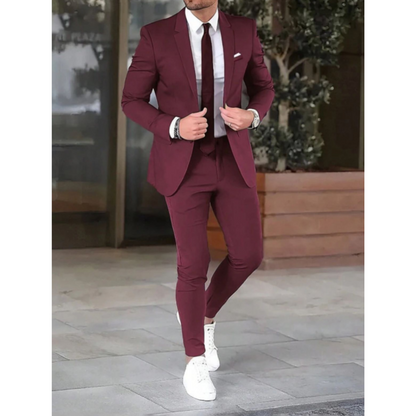 Costume élégant deux pièces pour homme