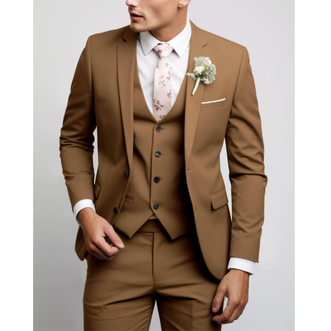 Costume 3 pièces slim fit pour homme