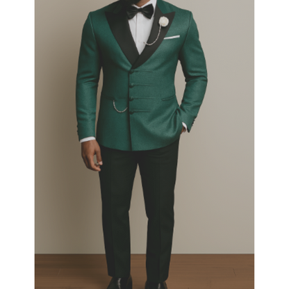 Costume homme 2 pièces élégant noir