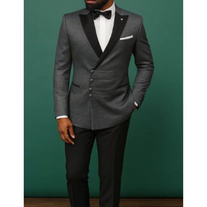 Herren Anzug 2-teilig Elegant Schwarz - IdealeKleiden