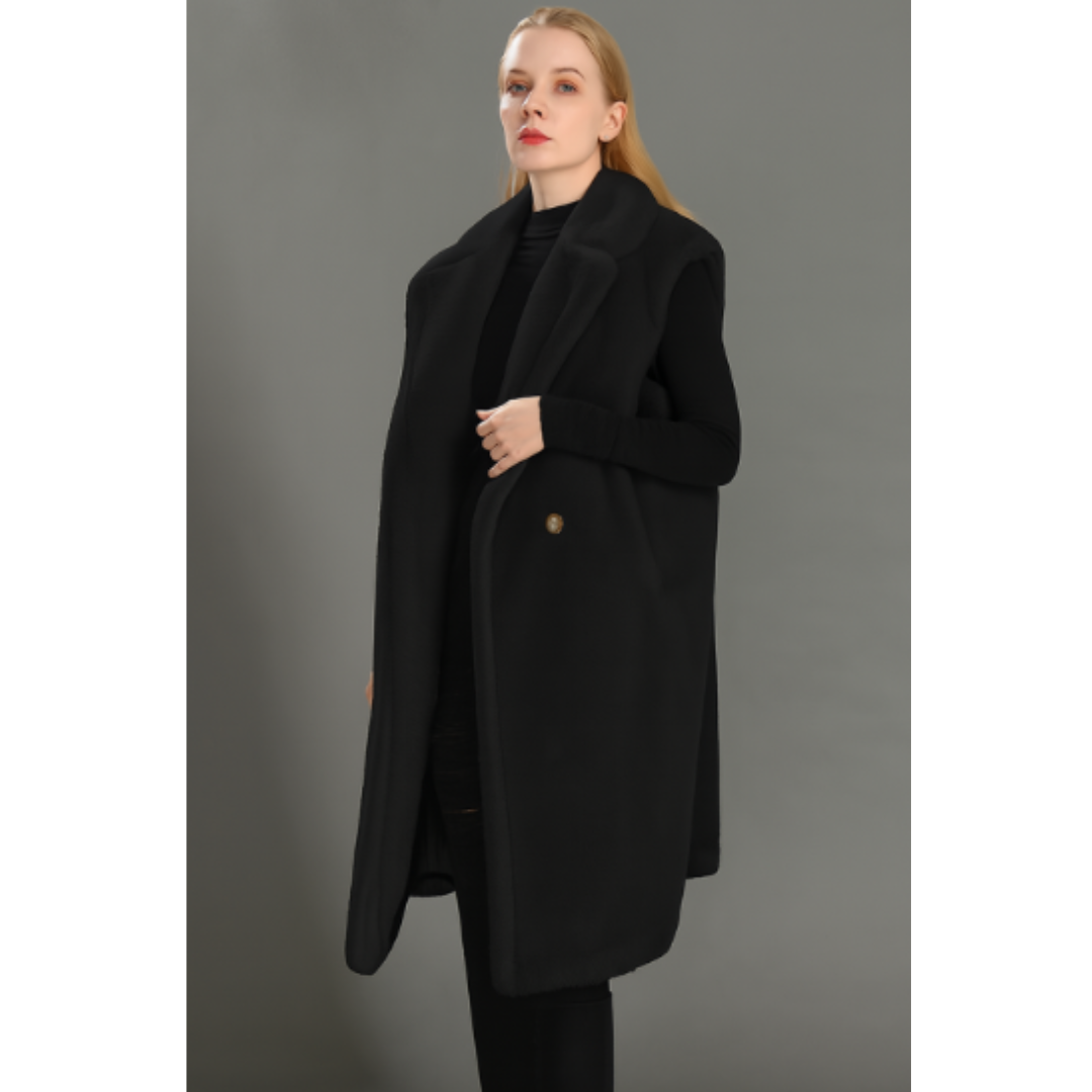Gilet Teddy femme doux sans manches pour l'hiver