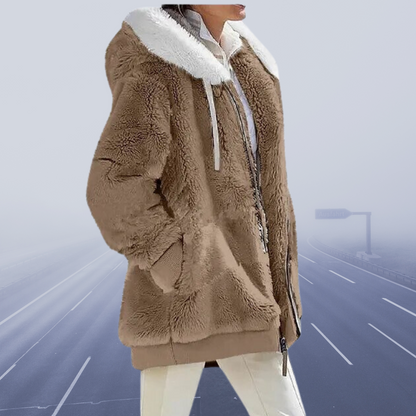 Veste teddy oversize chaude