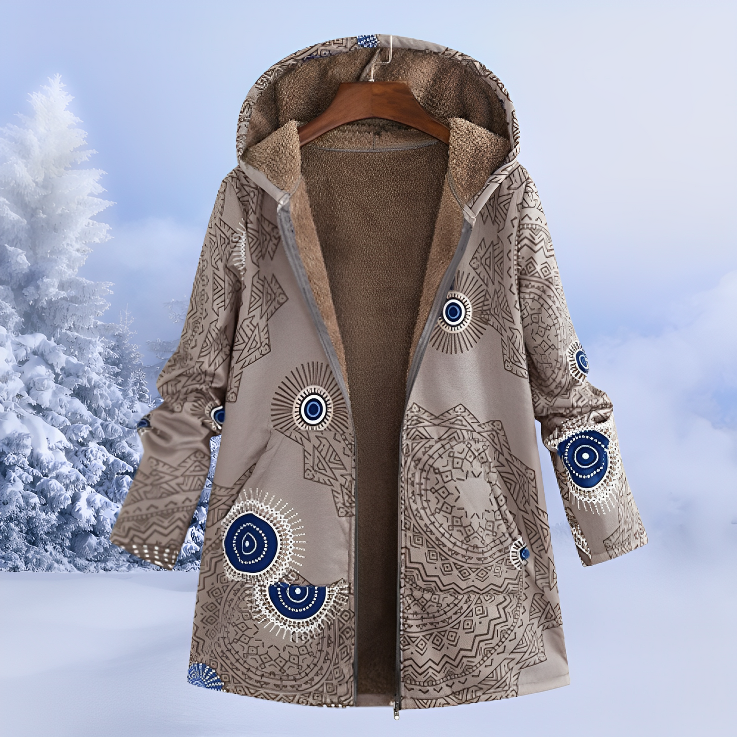 Doudoune motif tendance pour femme