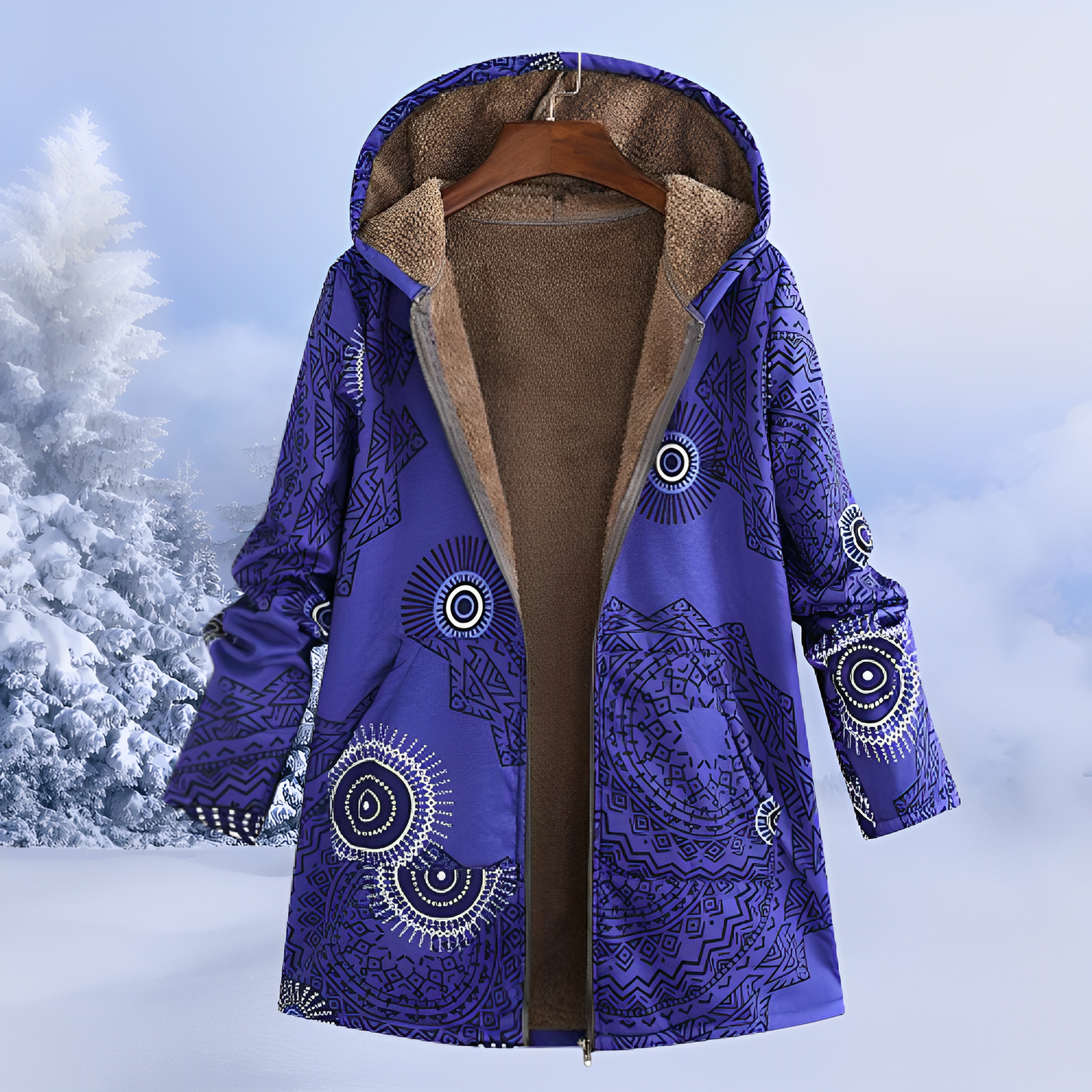 Doudoune motif tendance pour femme