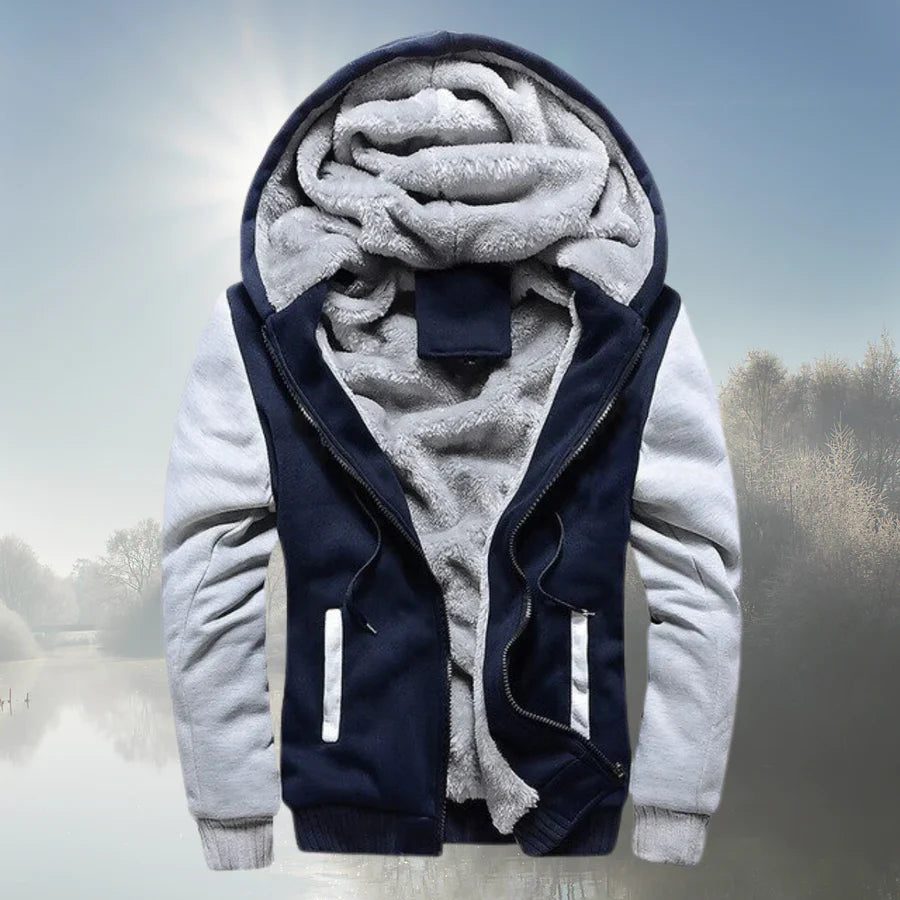Veste polaire à capuche zippée Chaude