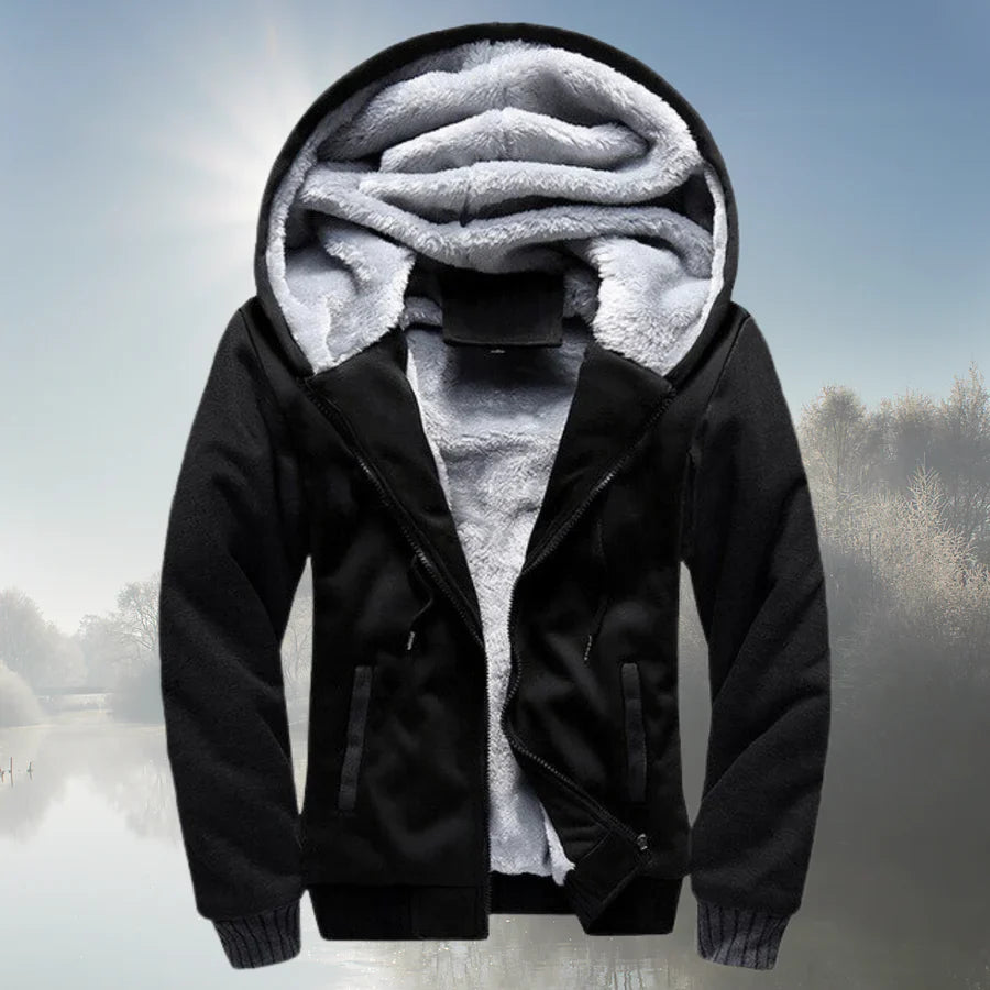 Veste polaire à capuche zippée Chaude