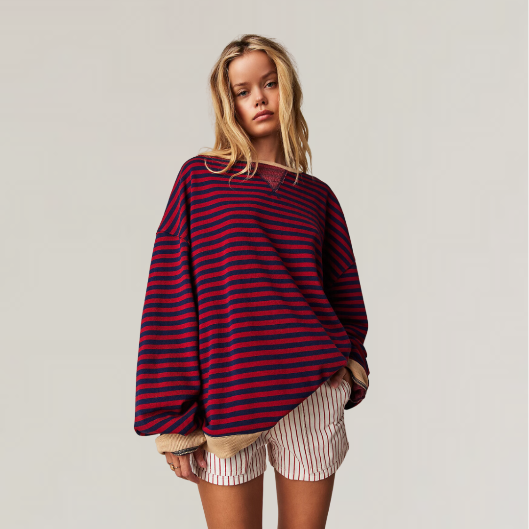 Pull-over en cachemire doux avec maille côtelée