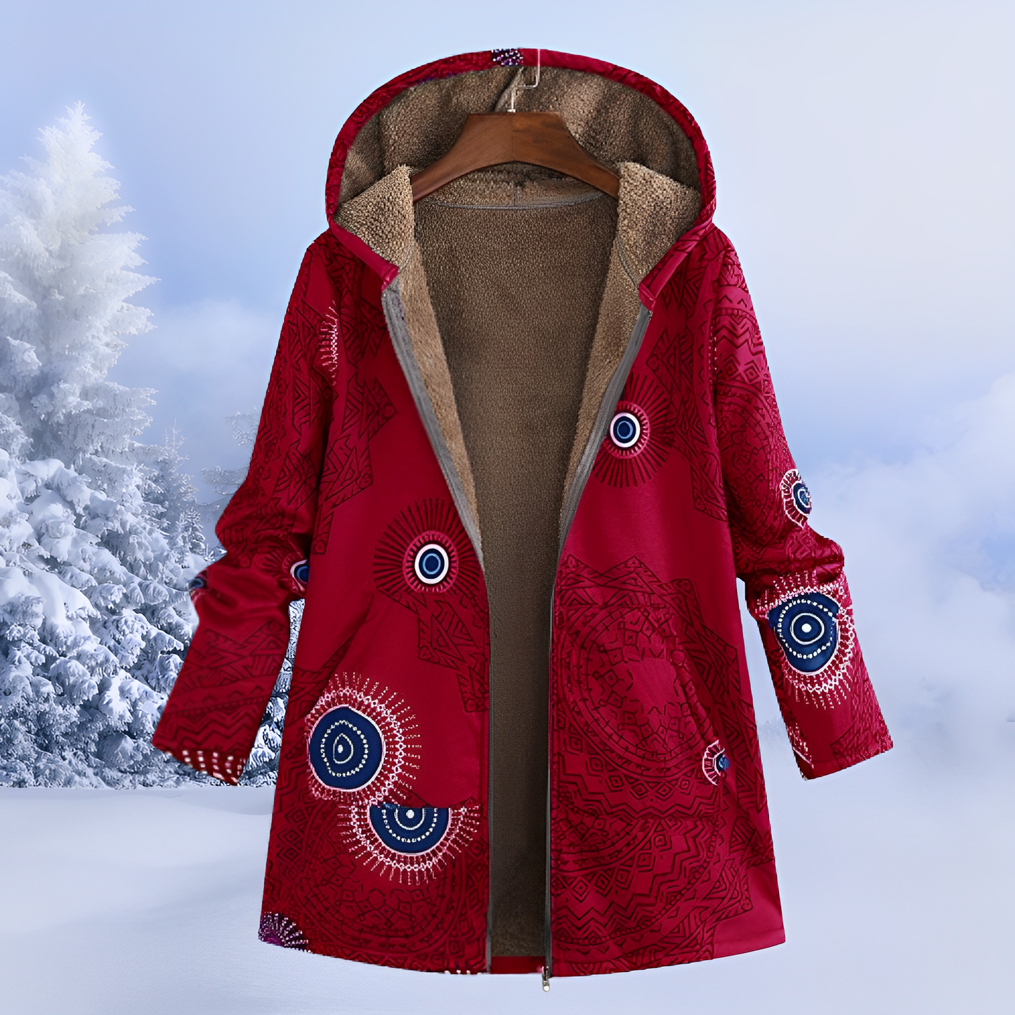 Doudoune motif tendance pour femme