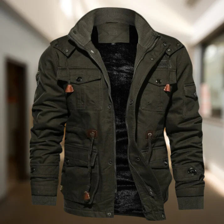 Bomber pour homme Doublure douce Style décontracté