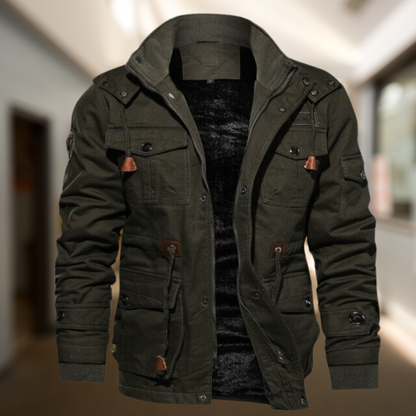 Blouson d'hiver pour hommes, chaud et doublé