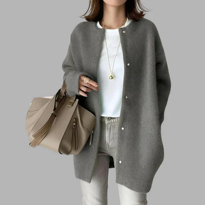 Gros gilet femme boutons oversize