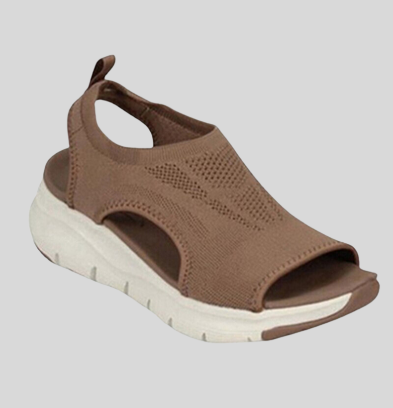 Sandales confortables pour femme, été, bout ouvert