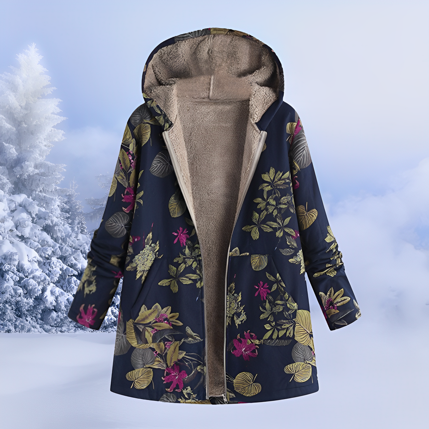 Doudoune motif tendance pour femme
