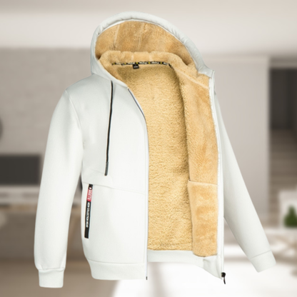 Robe d'hiver chaude avec col en polaire