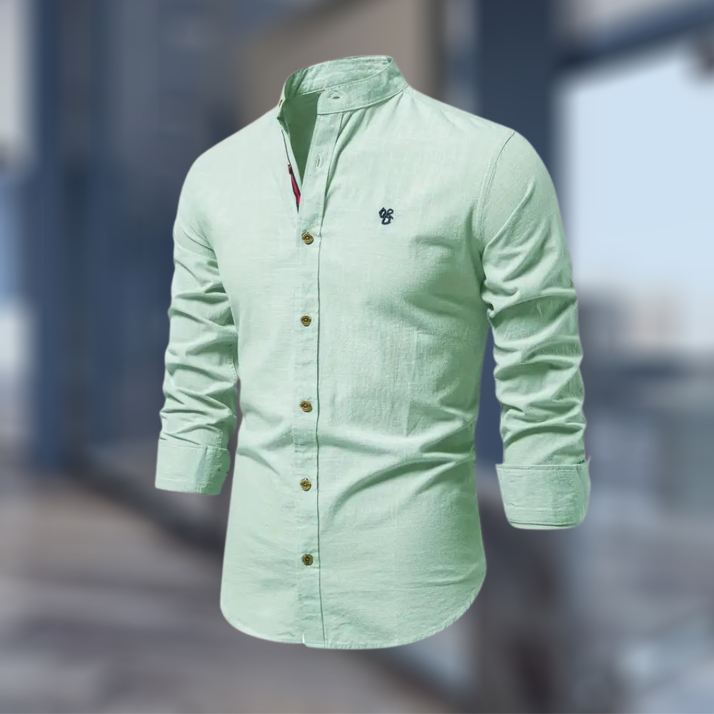Chemise homme Col montant Coupe classique