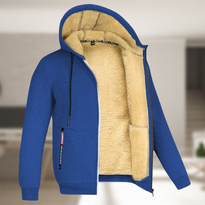 Robe d'hiver chaude avec col en polaire