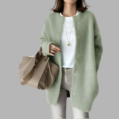 Gros gilet femme boutons oversize