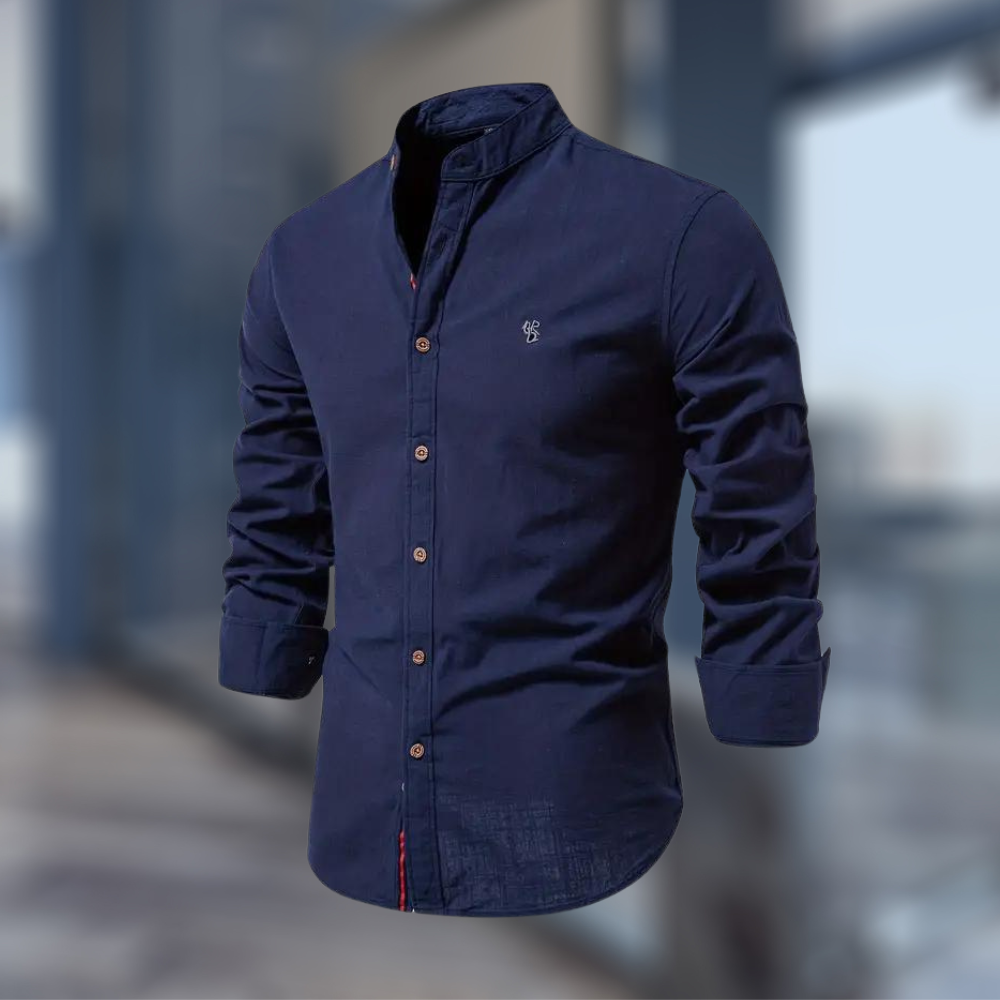 Chemise homme Col montant Coupe classique