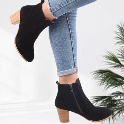 Bottines élégantes pour femmes avec fermeture éclair