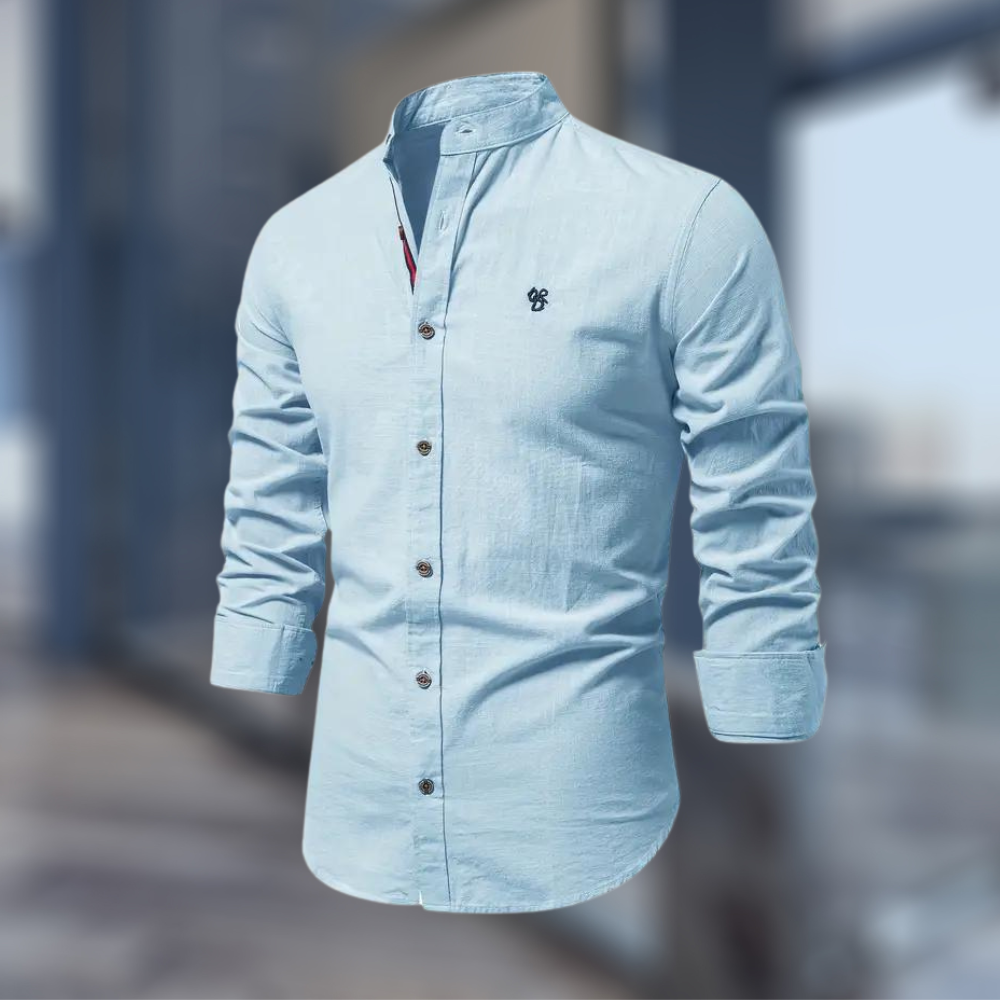 Chemise homme Col montant Coupe classique