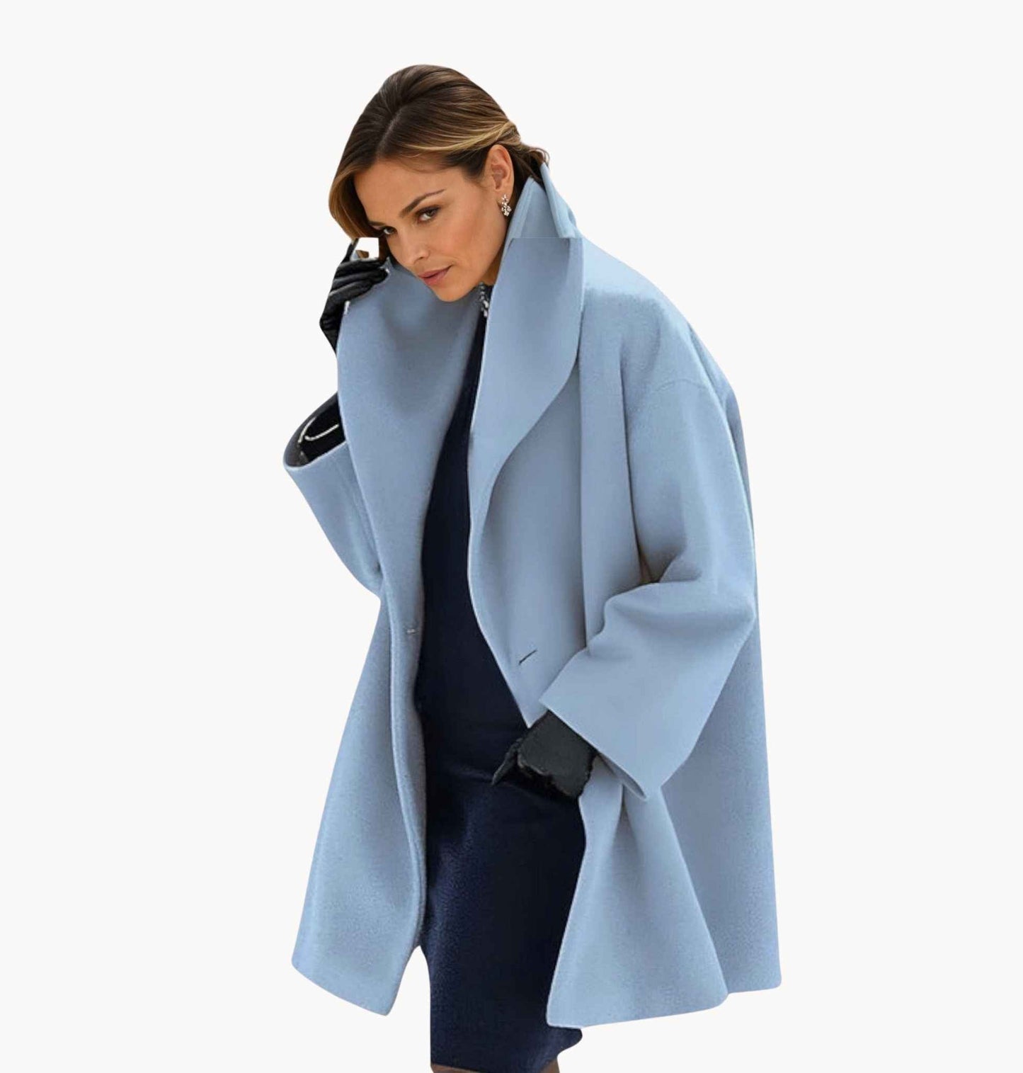 Damen Oversized Wintermantel Modern Chic - IdealeKleiden