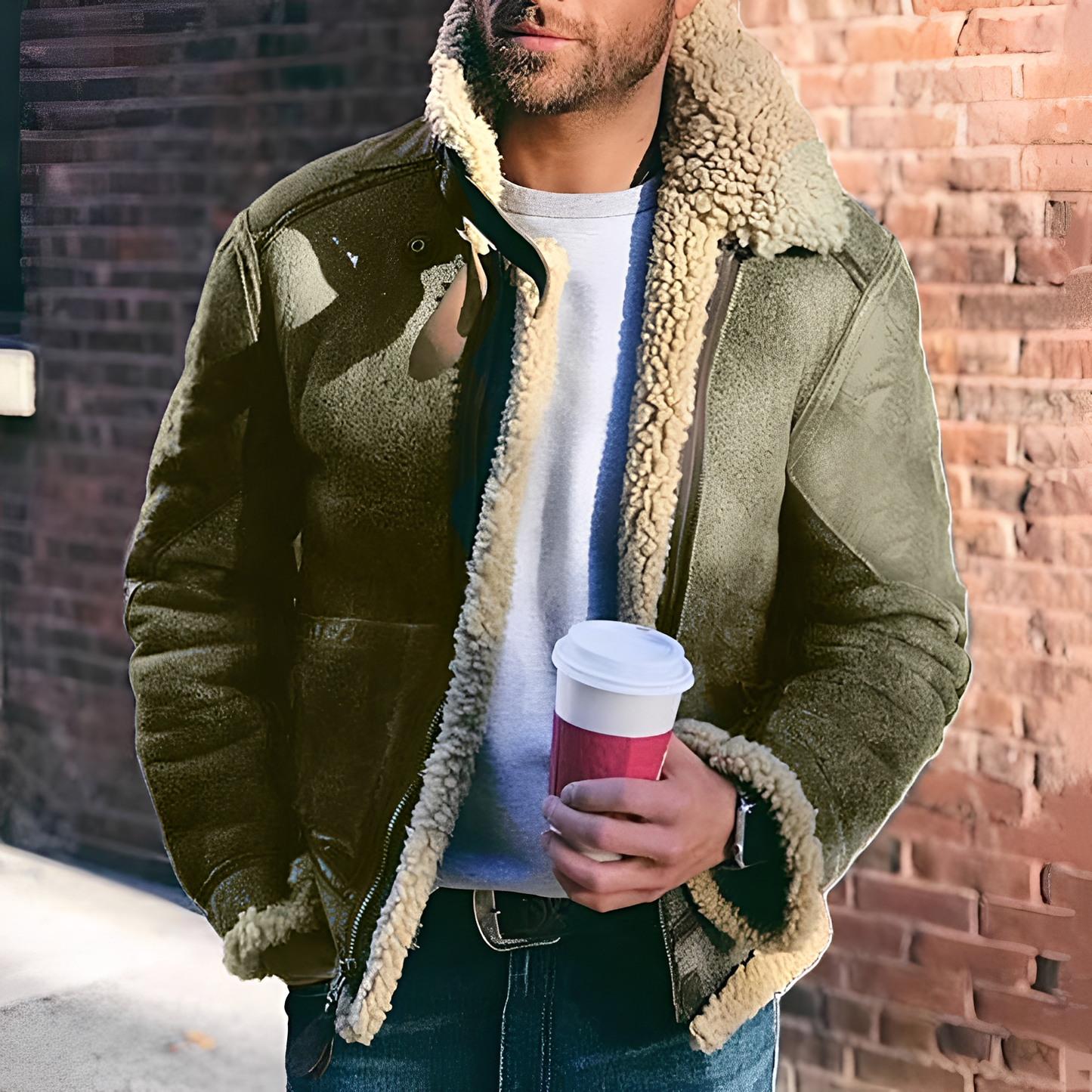 Veste homme à revers larges modernes