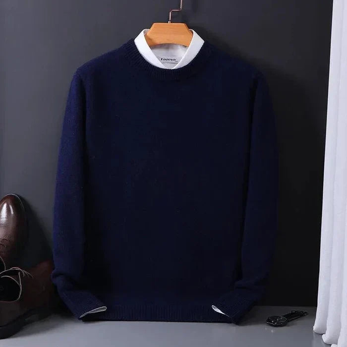 Pull en cachemire pour homme, coupe décontractée