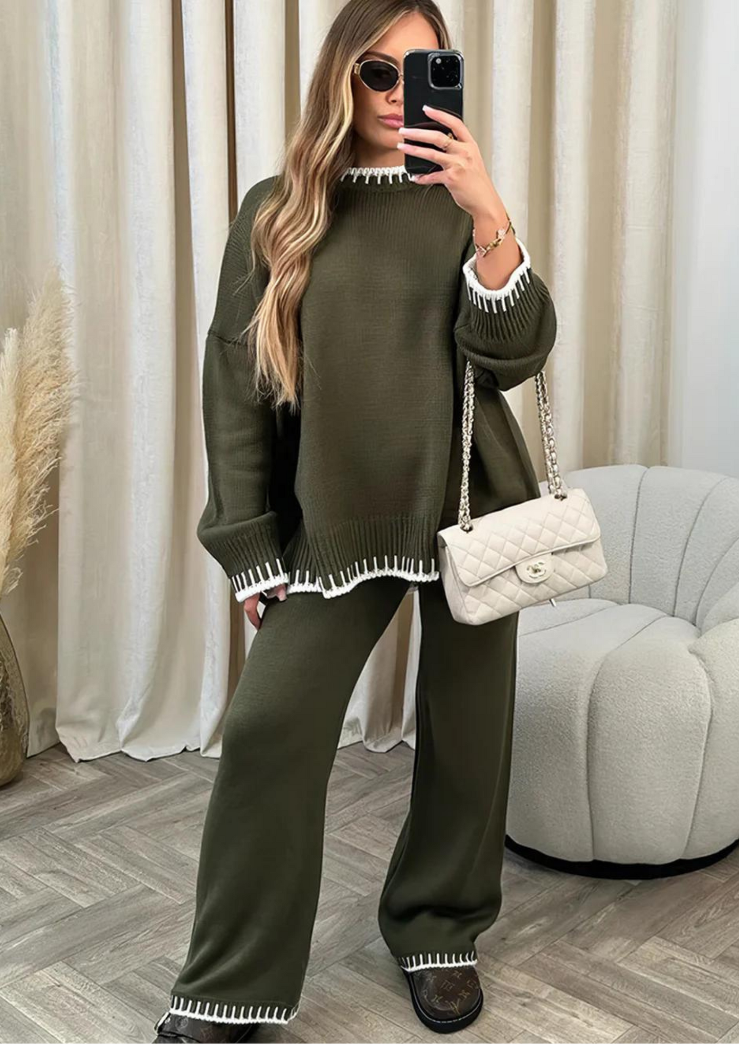 Ensemble de survêtement pour femme avec pantalon de jogging et pull
