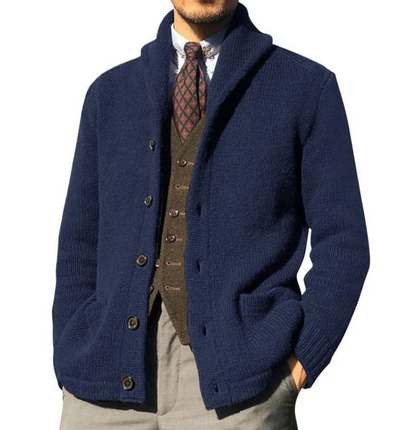 Veste élégante pour homme, tricotée classique