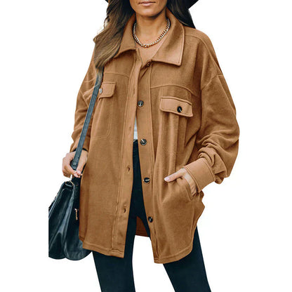 Veste polaire chaude boutonnée