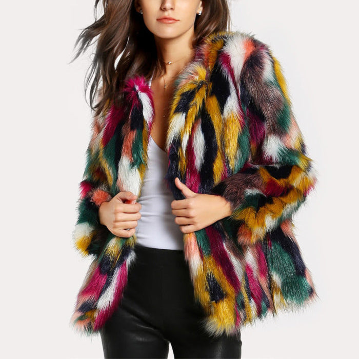 Robe à la mode | Manteau d'hiver en fausse fourrure