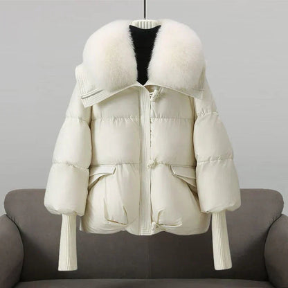 Doudoune d'hiver XXL Col fausse fourrure