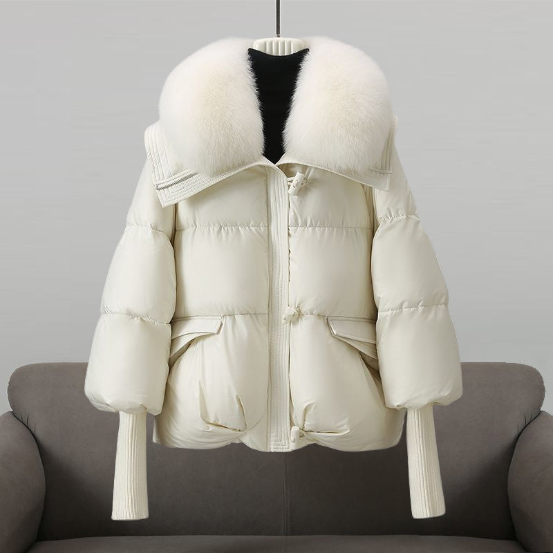 Robe d'hiver chaude | Doudoune moderne avec fermeture éclair