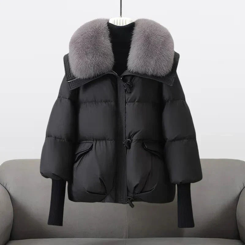 Doudoune d'hiver XXL Col fausse fourrure