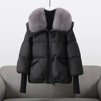 Doudoune d'hiver XXL Col fausse fourrure