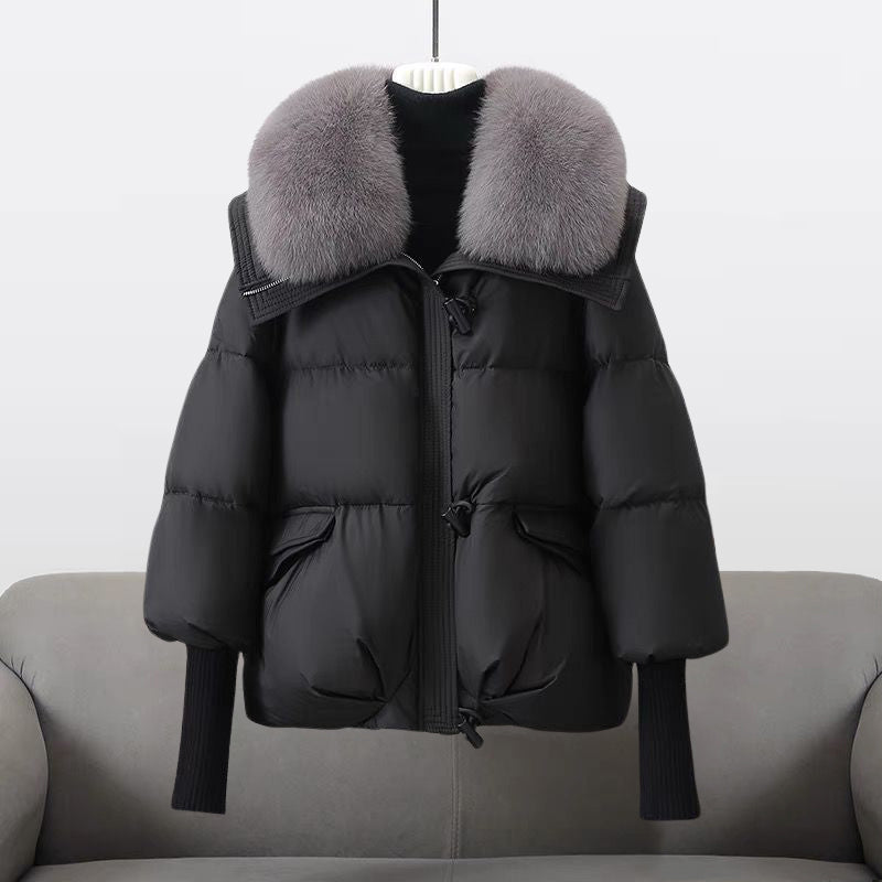 Robe d'hiver chaude | Doudoune moderne avec fermeture éclair