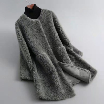 Manteau de luxe en peau de mouton Velours doux