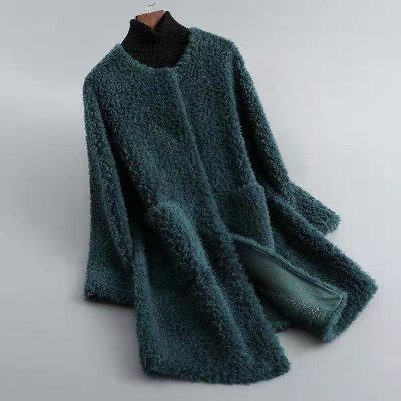 Manteau de luxe en peau de mouton Velours doux