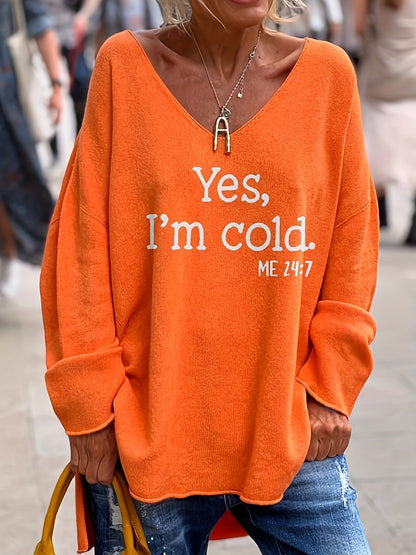 Pull Femme Col V Grandes Tailles