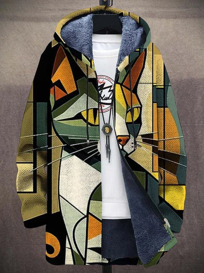 Manteau femme élégant au design coloré