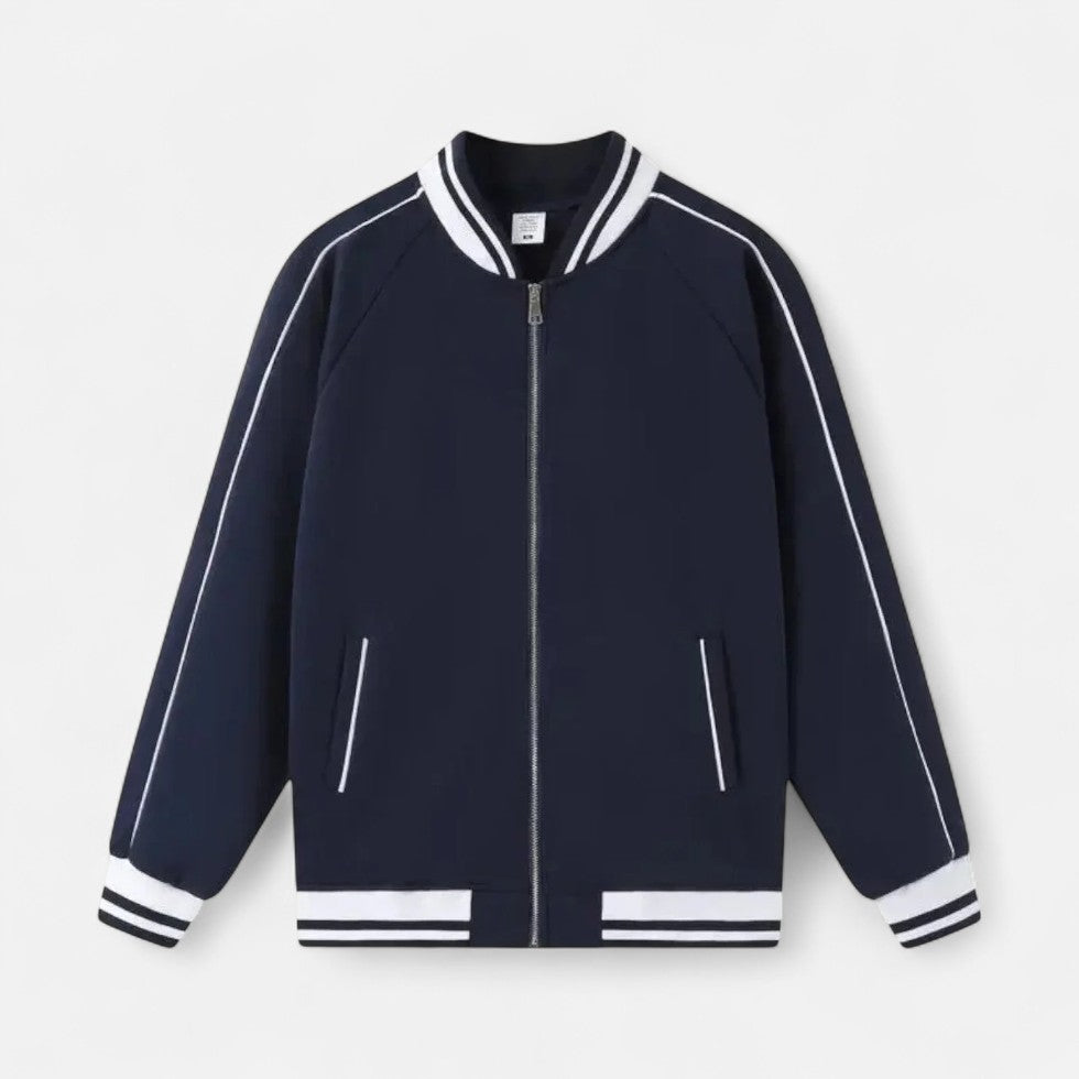 Veste de baseball sportive homme légère zippée