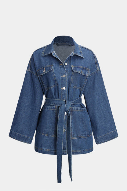 Veste en jean ajustée femme