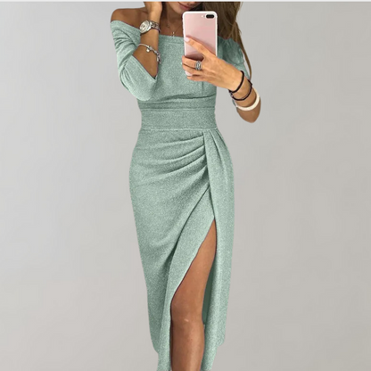 Robe de Soirée Scintillante Élégante Femme