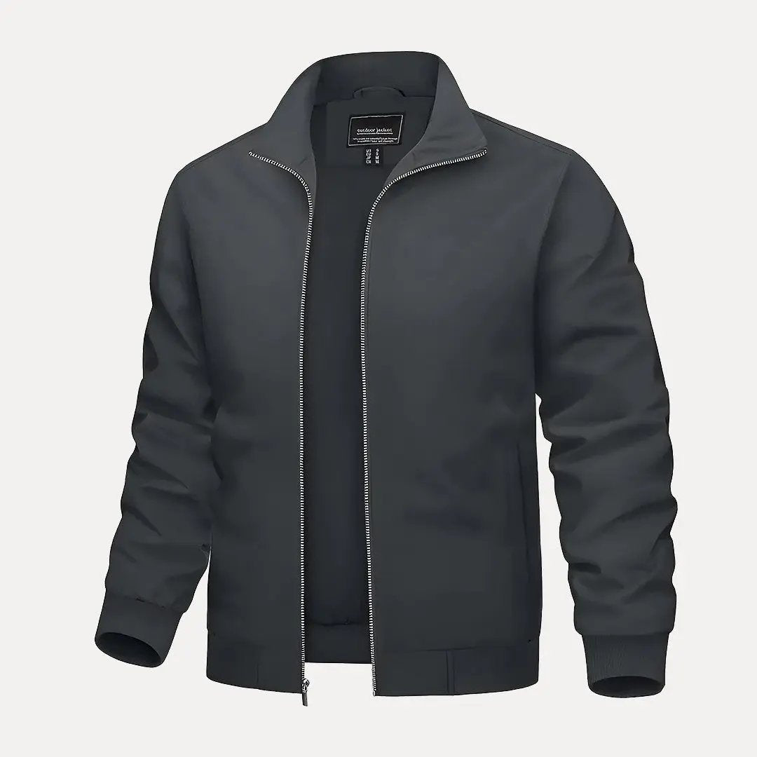 Blouson bombardier élégant avec col montant
