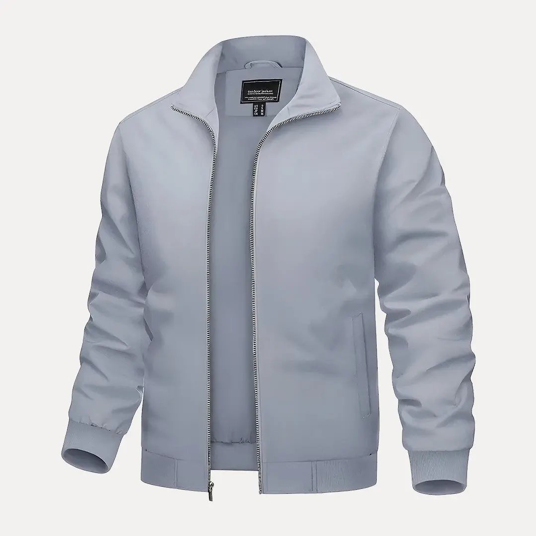 Blouson bombardier élégant avec col montant