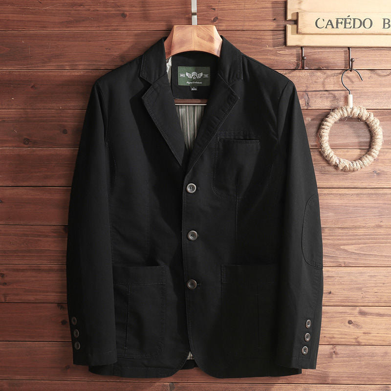 Parka homme style vintage simple boutonnage