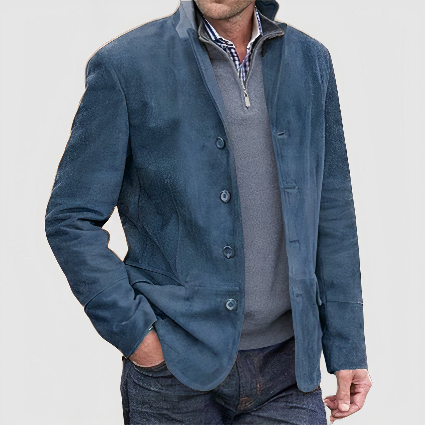Veste matelassée homme Col rabattu Casual moderne