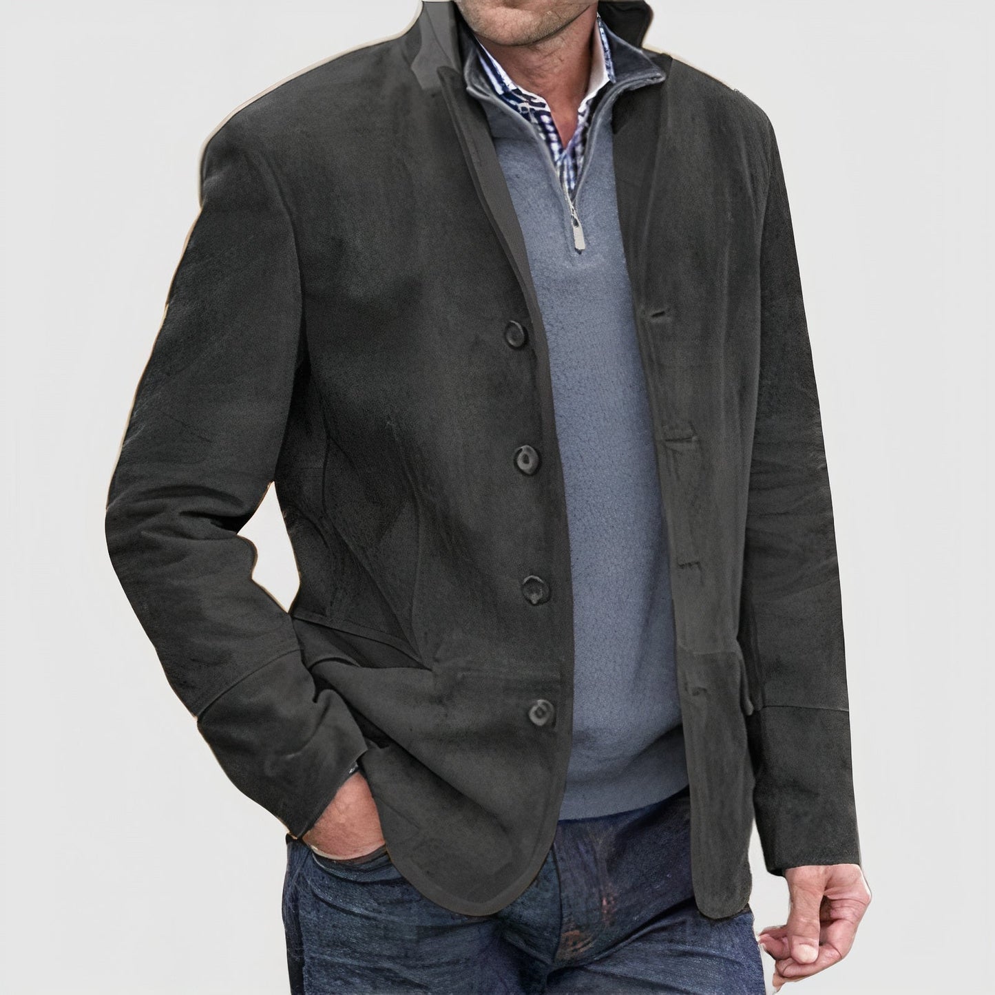 Veste matelassée homme Col rabattu Casual moderne
