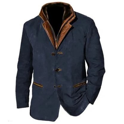 Veste en cuir homme style vintage