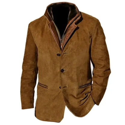 Veste en cuir homme style vintage